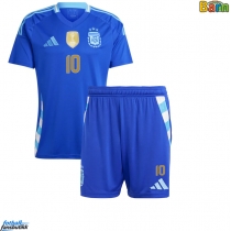 Argentina Lionel Messi #10 Bortedraktsett Barn Copa America 2024 Kortermet (+ Korte bukser)